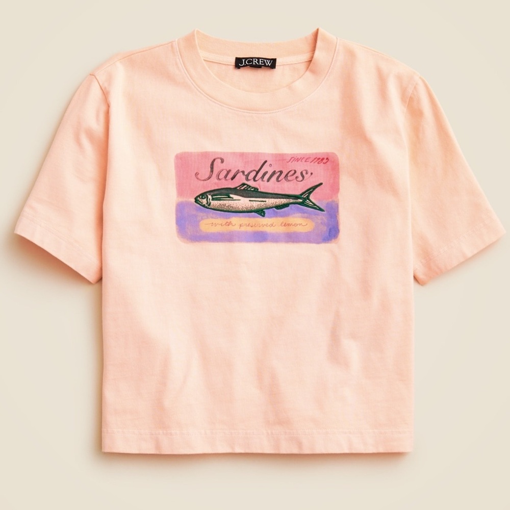 JCrew Embroidered Graphic Tee